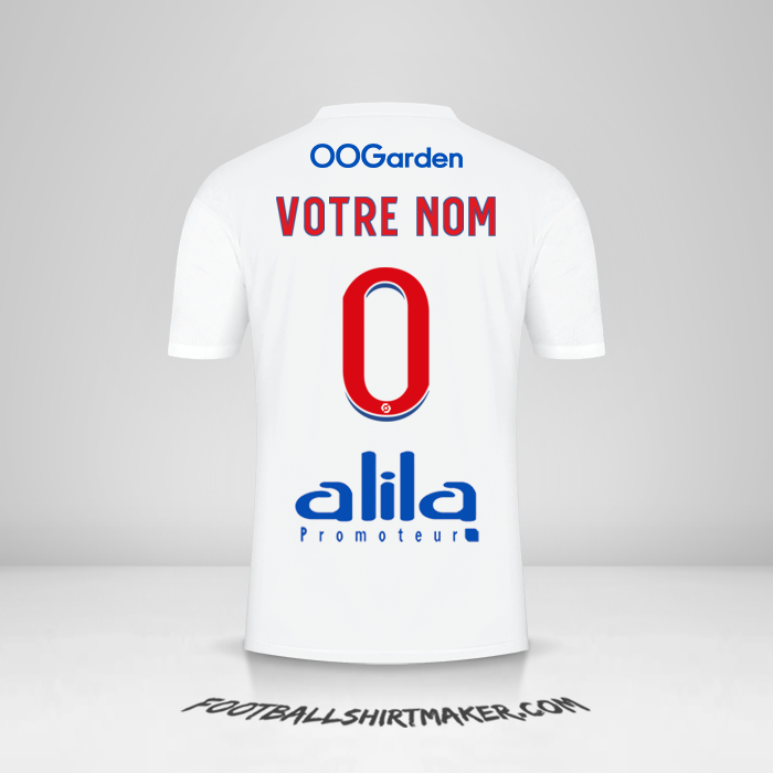 Maillot Olympique Lyon 2022/2023 -  votre nom - 0