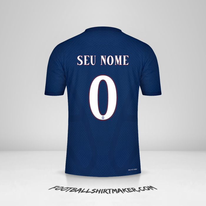 Camisa Paris Saint Germain Cup 2022/2023 -  seu nome - 0
