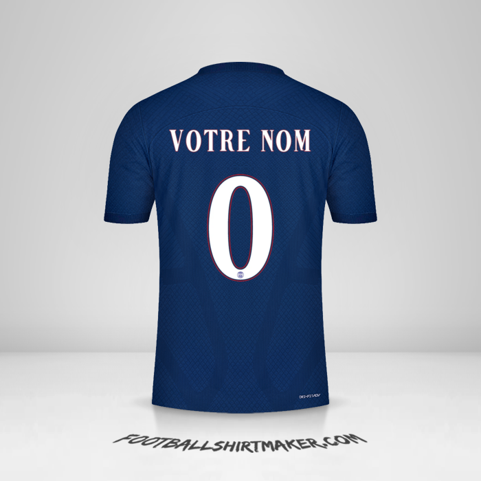 Maillot Paris Saint Germain Cup 2022/2023 -  votre nom - 0