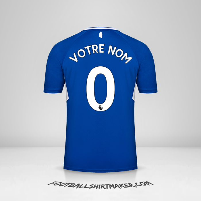 Maillot Everton FC 2022/2023 -  votre nom - 0