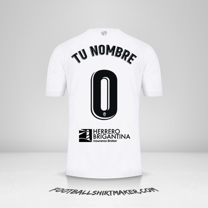 Camiseta Valencia CF 2022/2023 -  tu nombre - 0