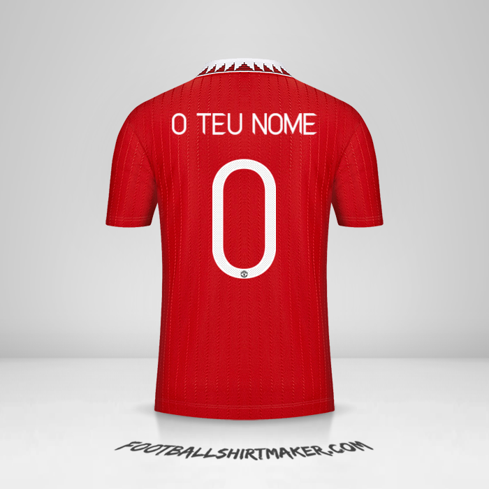 Camisola Manchester United Cup 2022/2023 -  o teu nome - 0