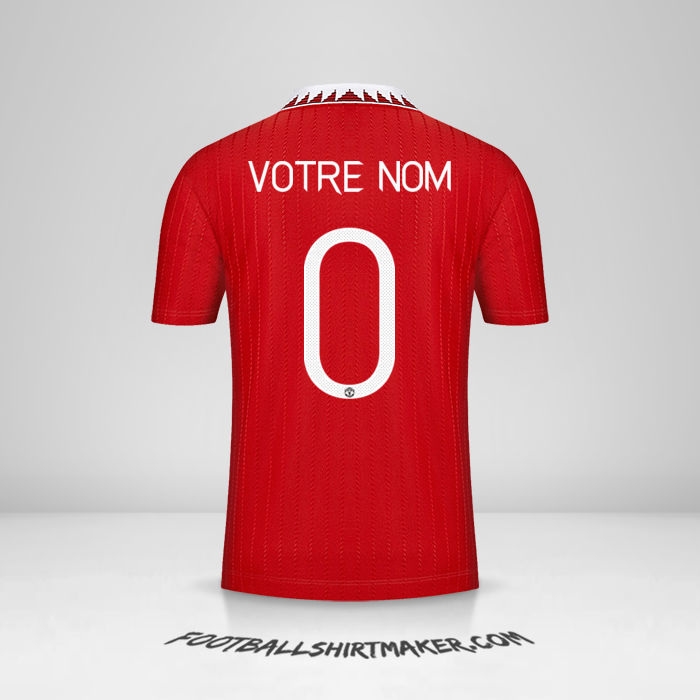 Maillot Manchester United 2022/2023 Cup -  votre nom - 0