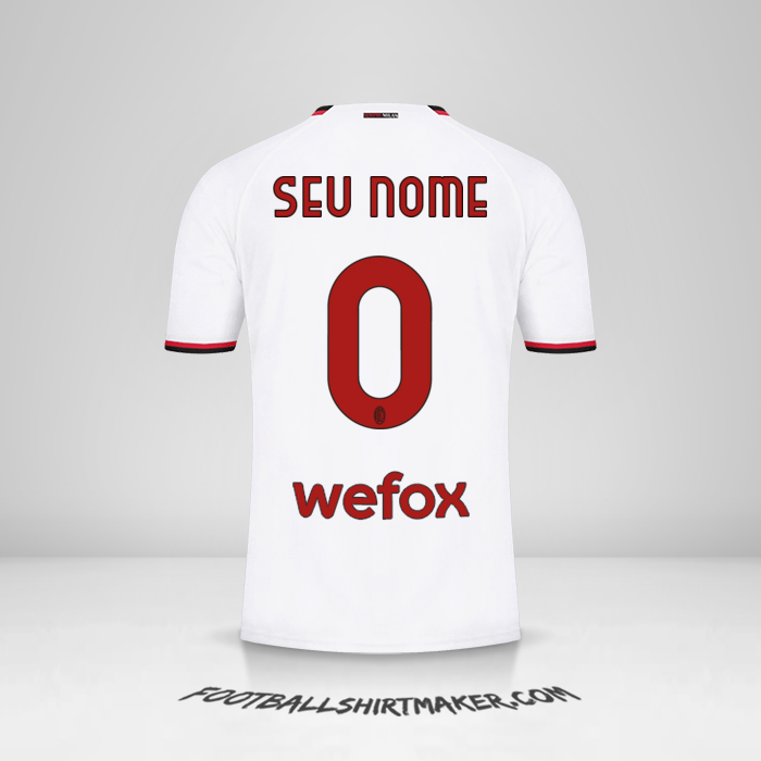 Camisa AC Milan 2022/2023 II -  seu nome - 0