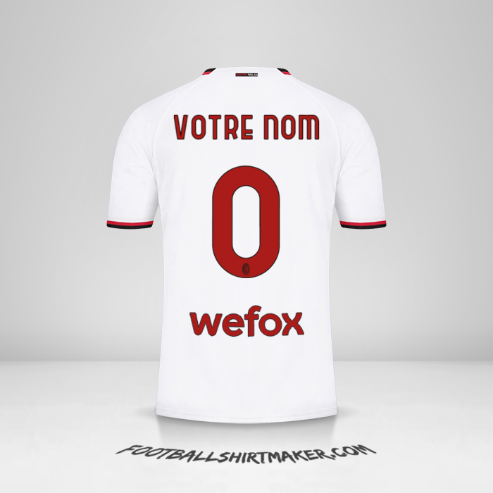 Maillot AC Milan 2022/2023 II -  votre nom - 0