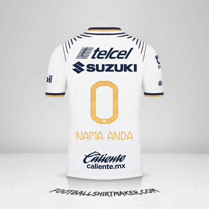 Jersey Pumas UNAM 2022/2023 -  nama anda - 0