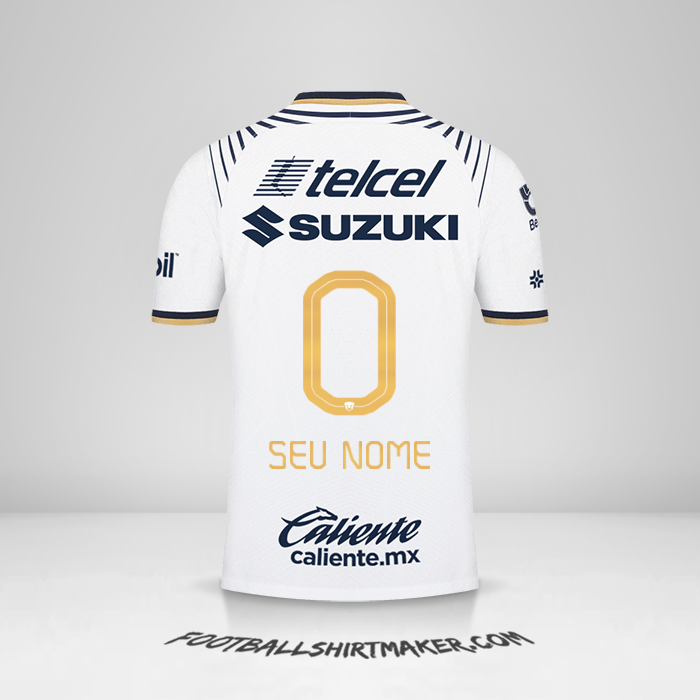 Camisa Pumas UNAM 2022/2023 -  seu nome - 0