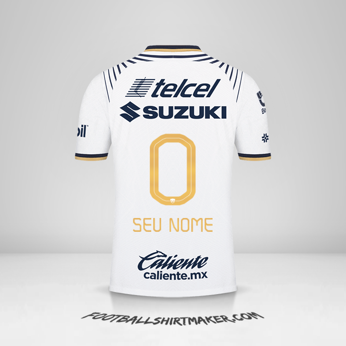 Camisa Pumas UNAM 2022/2023 -  seu nome - 0
