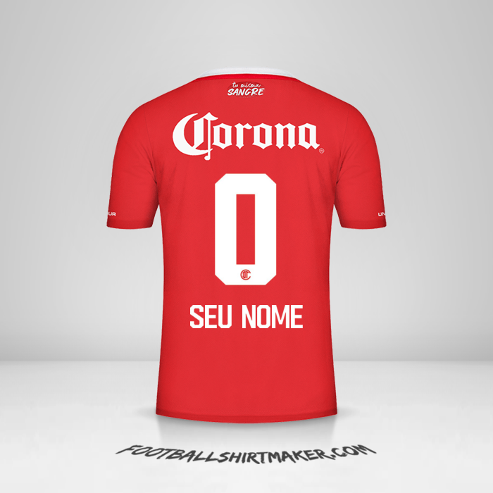 Camisa Toluca FC 2022/2023 -  seu nome - 0
