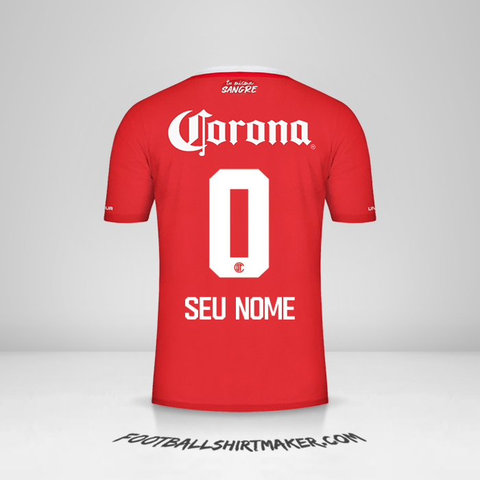Camisa Toluca FC 2022/2023 -  seu nome - 0