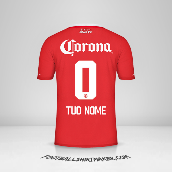 Maglia Toluca FC 2022/2023 -  tuo nome - 0