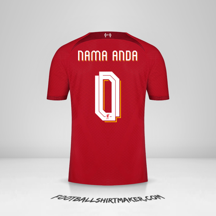 Jersey Liverpool FC Cup 2022/2023 -  nama anda - 0