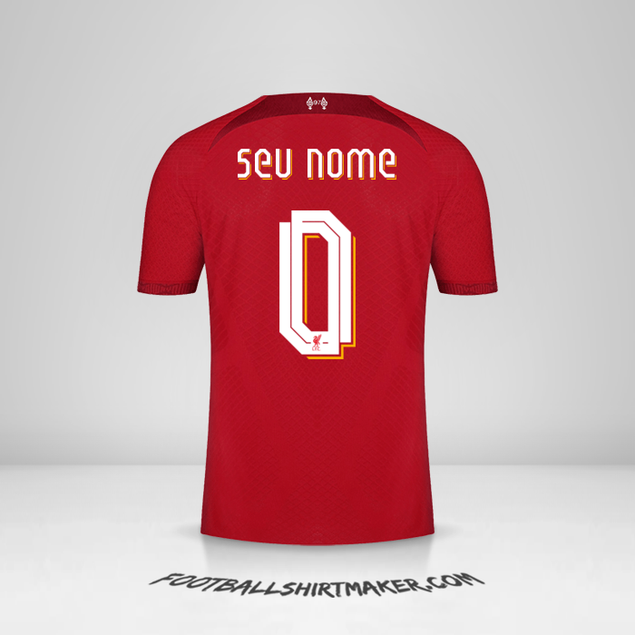 Camisa Liverpool FC Cup 2022/2023 -  seu nome - 0