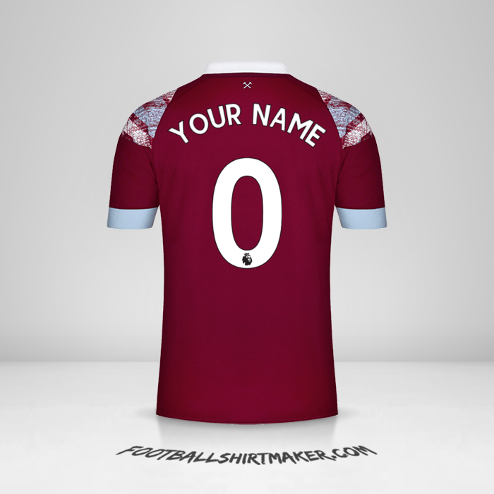 Shirt West Ham United FC 2022/2023 -  your name - 0