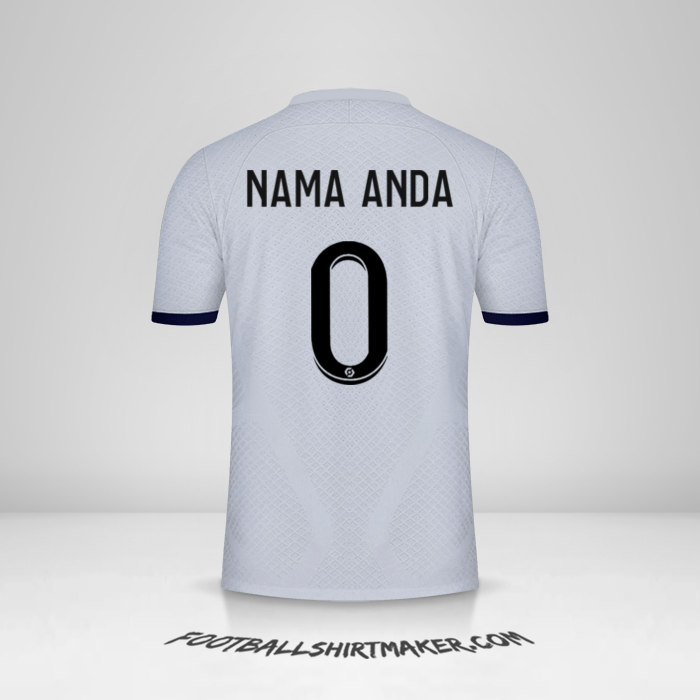 Jersey Paris Saint Germain 2022/2023 II -  nama anda - 0