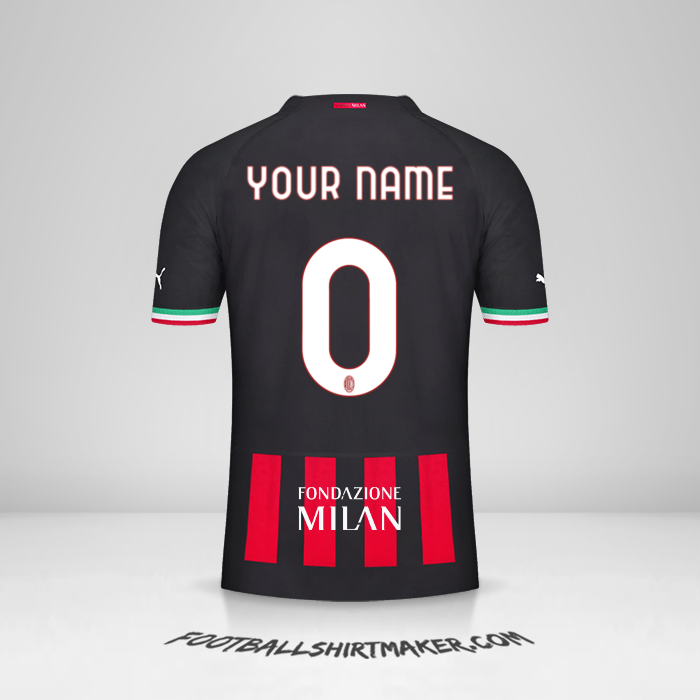 Shirt AC Milan 2022/2023 Cup -  your name - 0