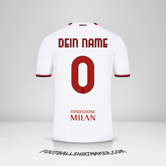 Trikot AC Milan 2022/2023 Cup II -  dein name - 0