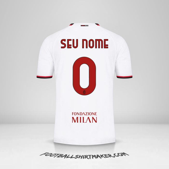 Camisa AC Milan 2022/2023 Cup II -  seu nome - 0