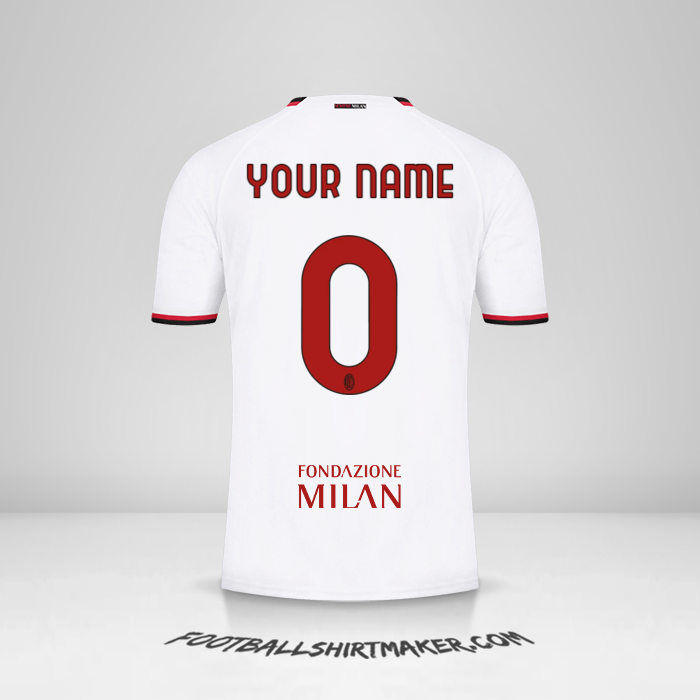 Jersey AC Milan 2022/2023 Cup II -  your name - 0