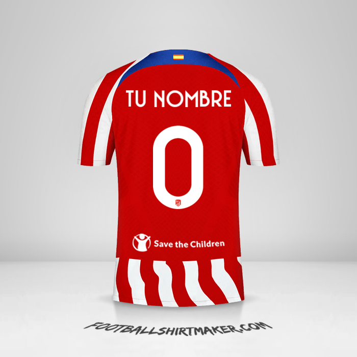 Camiseta Atletico Madrid Cup 2022/2023 -  tu nombre - 0