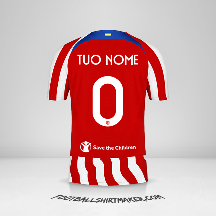 Maglia Atletico Madrid Cup 2022/2023 -  tuo nome - 0