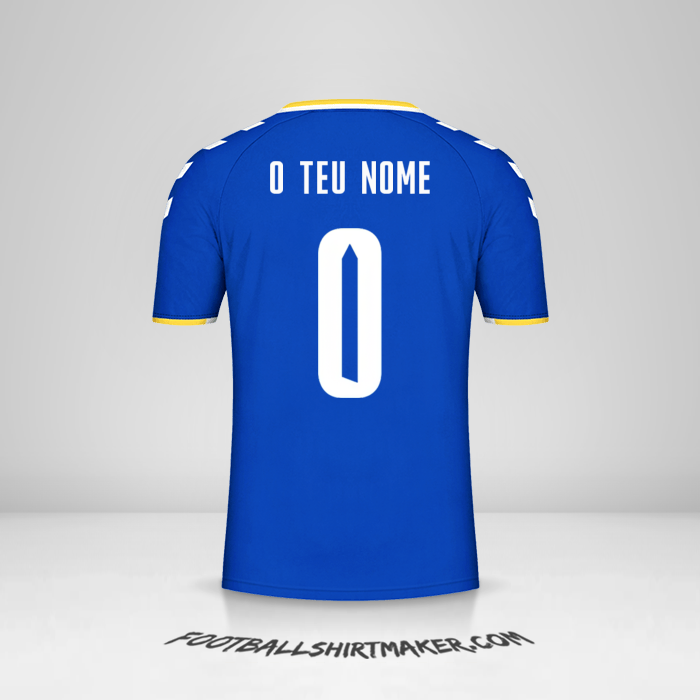 Camisola Everton FC Cup 2021/2022 -  o teu nome - 0