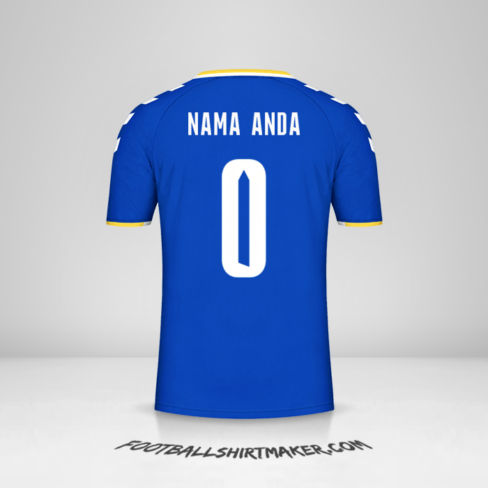 Jersey Everton FC Cup 2021/2022 -  nama anda - 0