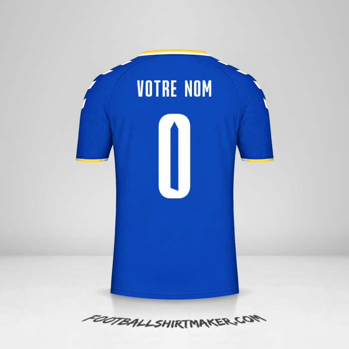 Maillot Everton FC Cup 2021/2022 -  votre nom - 0