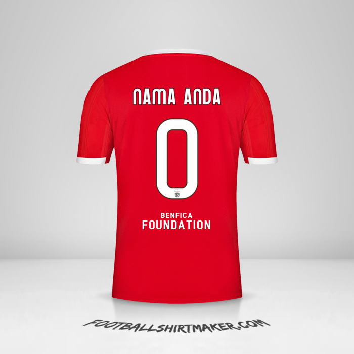 Jersey SL Benfica UCL 2022/2023 -  nama anda - 0