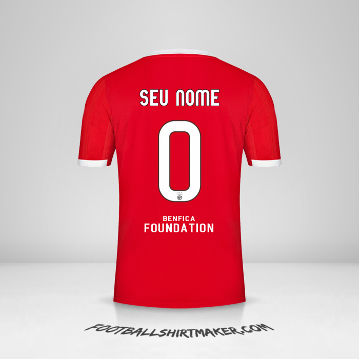 Camisa SL Benfica UCL 2022/2023 -  seu nome - 0