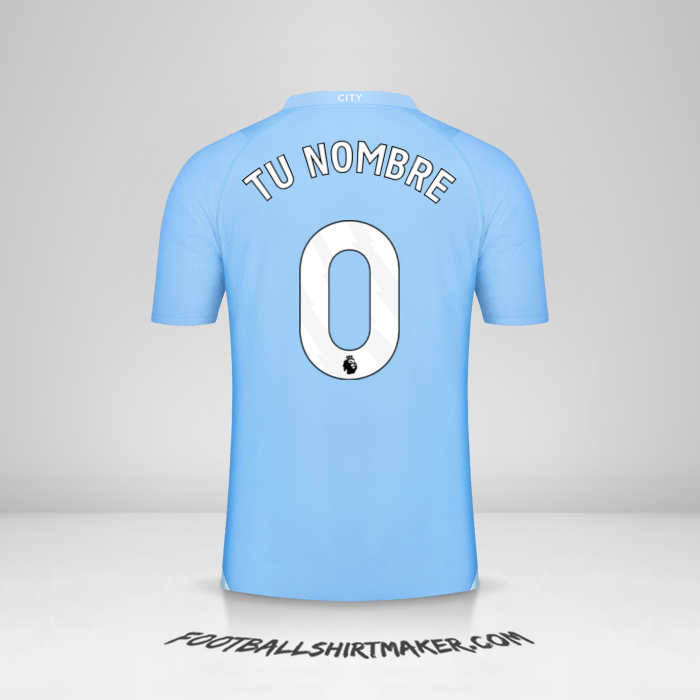 Jersey Manchester City 2023/2024 -  tu nombre - 0
