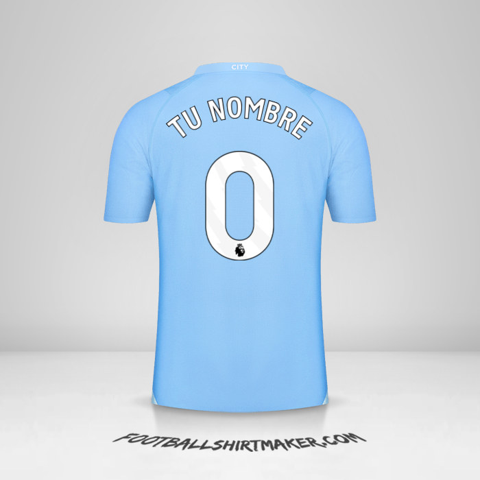 Camiseta Manchester City 2023/2024 -  tu nombre - 0
