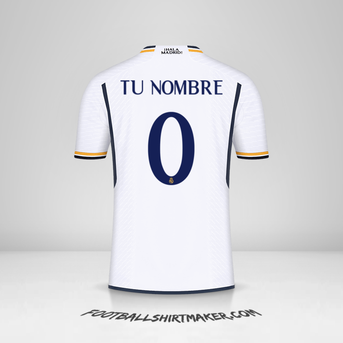 Jersey Real Madrid CF 2023/2024 Cup -  tu nombre - 0