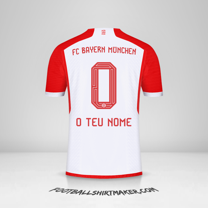 Camisola FC Bayern Munchen 2023/2024 -  o teu nome - 0