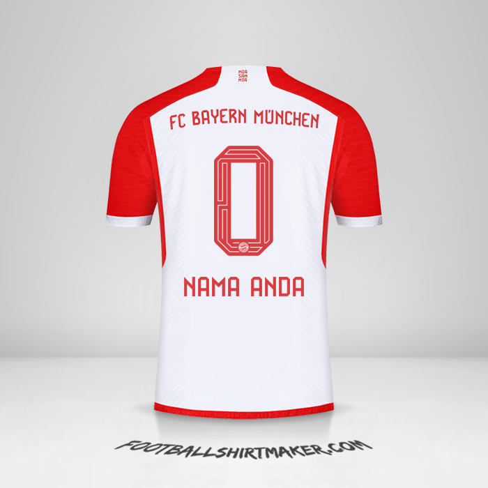 Jersey FC Bayern Munchen 2023/2024 -  nama anda - 0