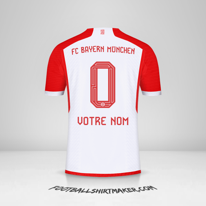 Maillot FC Bayern Munchen 2023/2024 -  votre nom - 0