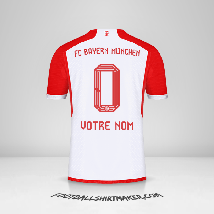 Maillot FC Bayern Munchen 2023/2024 -  votre nom - 0