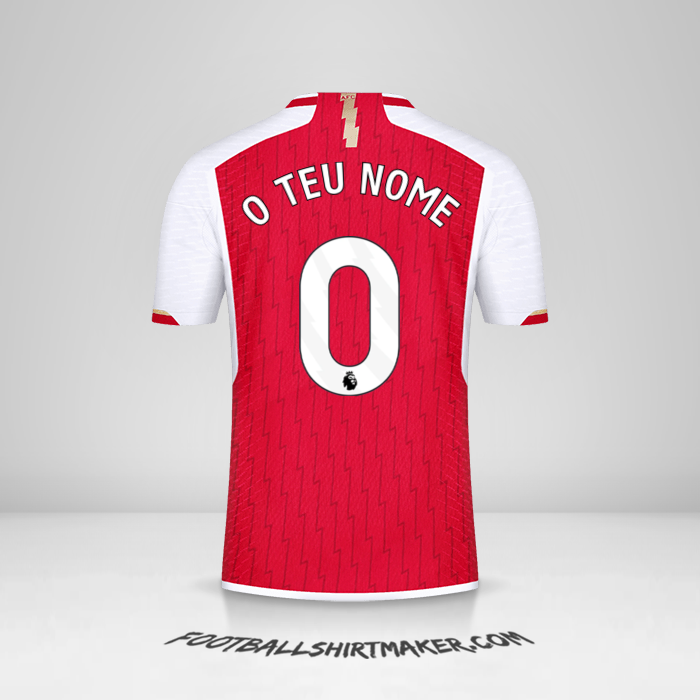 Camisola Arsenal 2023/2024 -  o teu nome - 0