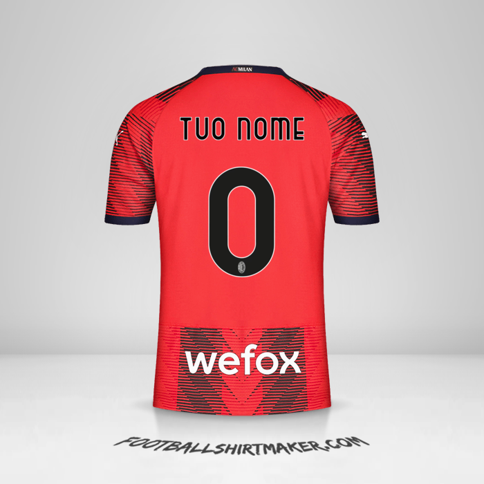 Maglia AC Milan 2023/2024 -  tuo nome - 0