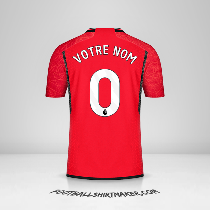 Maillot Manchester United 2023/2024 -  votre nom - 0