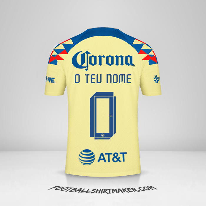 Camisola Club America 2023/2024 -  o teu nome - 0