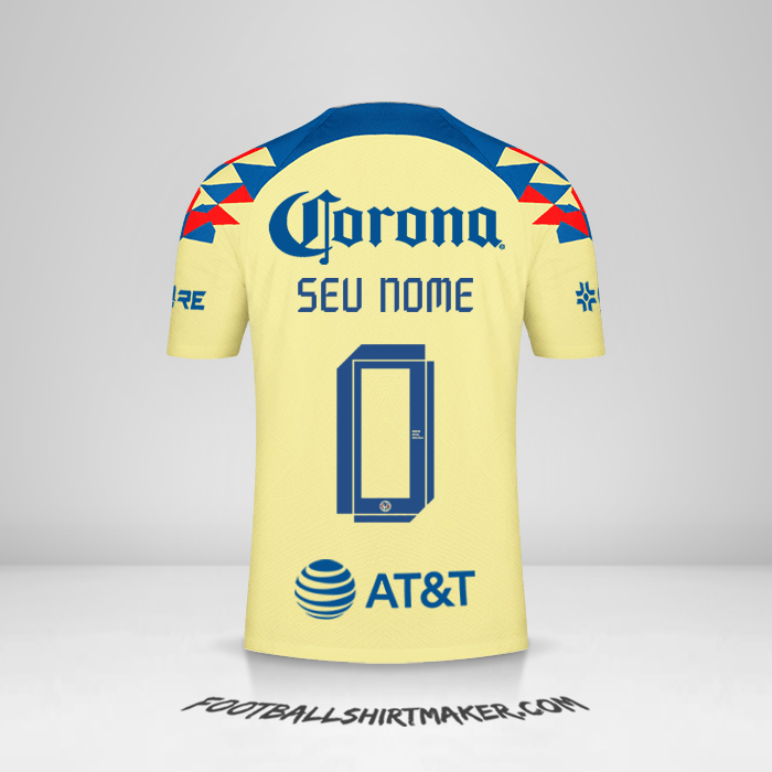 Camisa Club America 2023/2024 -  seu nome - 0