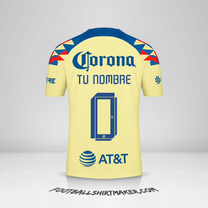 Jersey Club America 2023/2024 -  tu nombre - 0