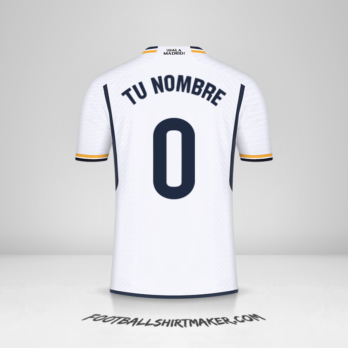 Jersey Real Madrid CF 2023/2024 -  tu nombre - 0