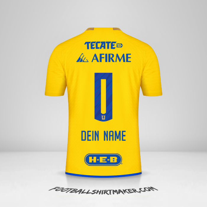 Trikot Tigres UANL 2023/2024 -  dein name - 0