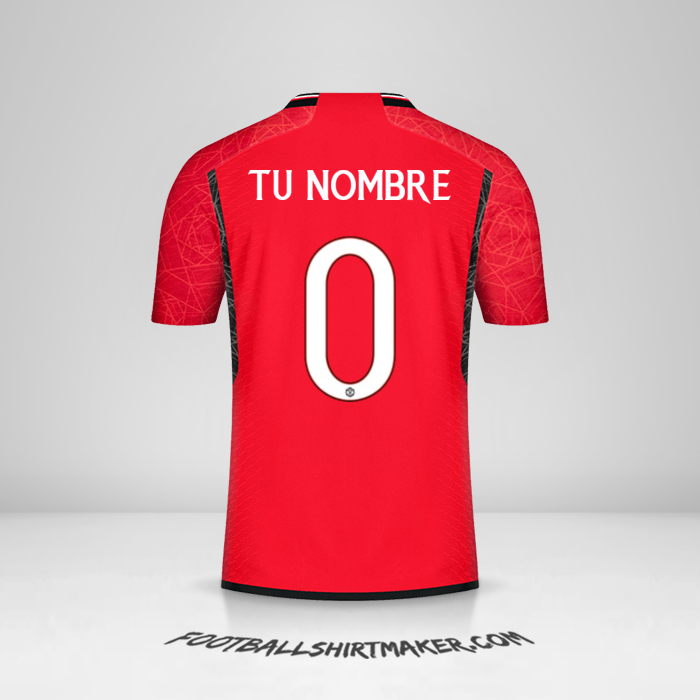 Jersey Manchester United 2023/2024 Cup -  tu nombre - 0