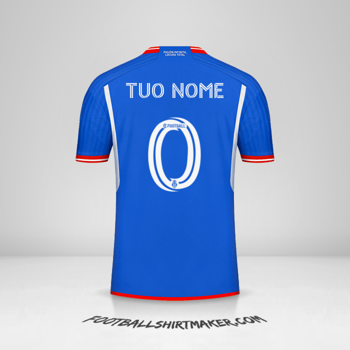 Maglia Universidad de Chile 2023 -  tuo nome - 0