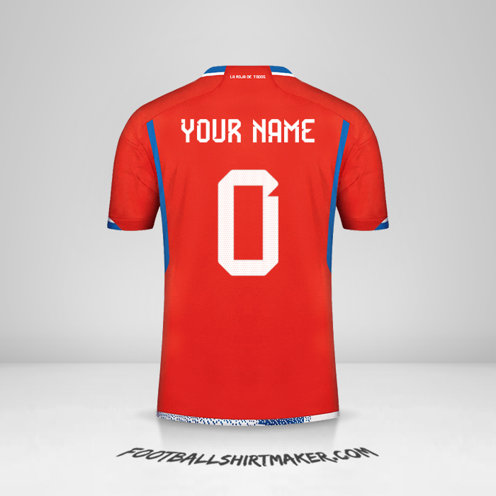 Jersey Chile 2022/2023 -  your name - 0