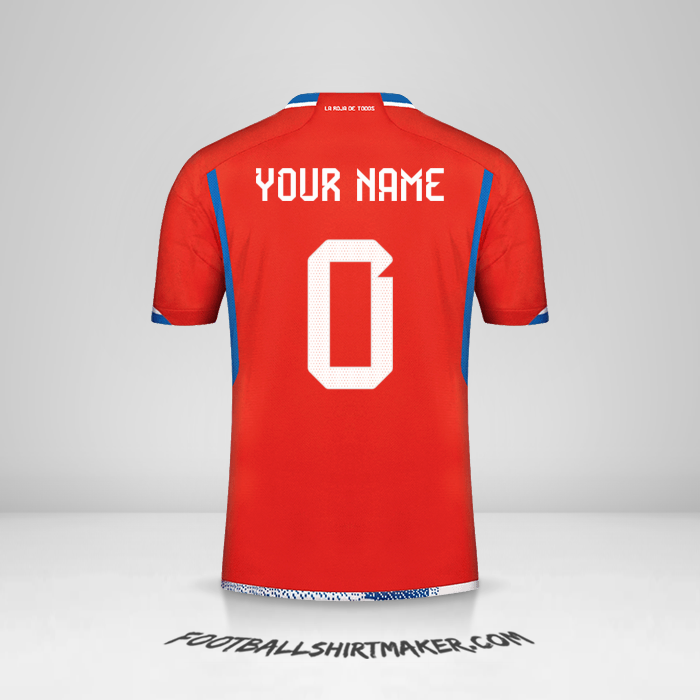 Jersey Chile 2022/2023 -  your name - 0