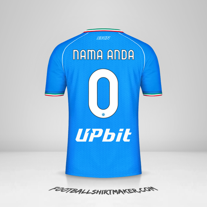 Jersey SSC Napoli 2023/2024 -  nama anda - 0